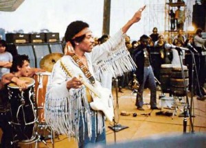Jimi Hendrix lukker og slukker for Woodstock